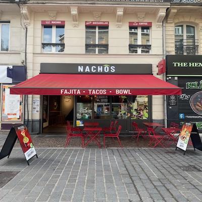 Devanture de Nachos, resto mexicain à Lille