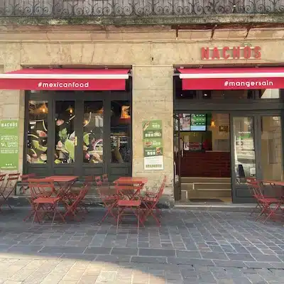 Vitrine de Nachos, restaurant mexicain Tours centre