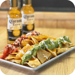 nachos to share in Mexican restaurant Nachos