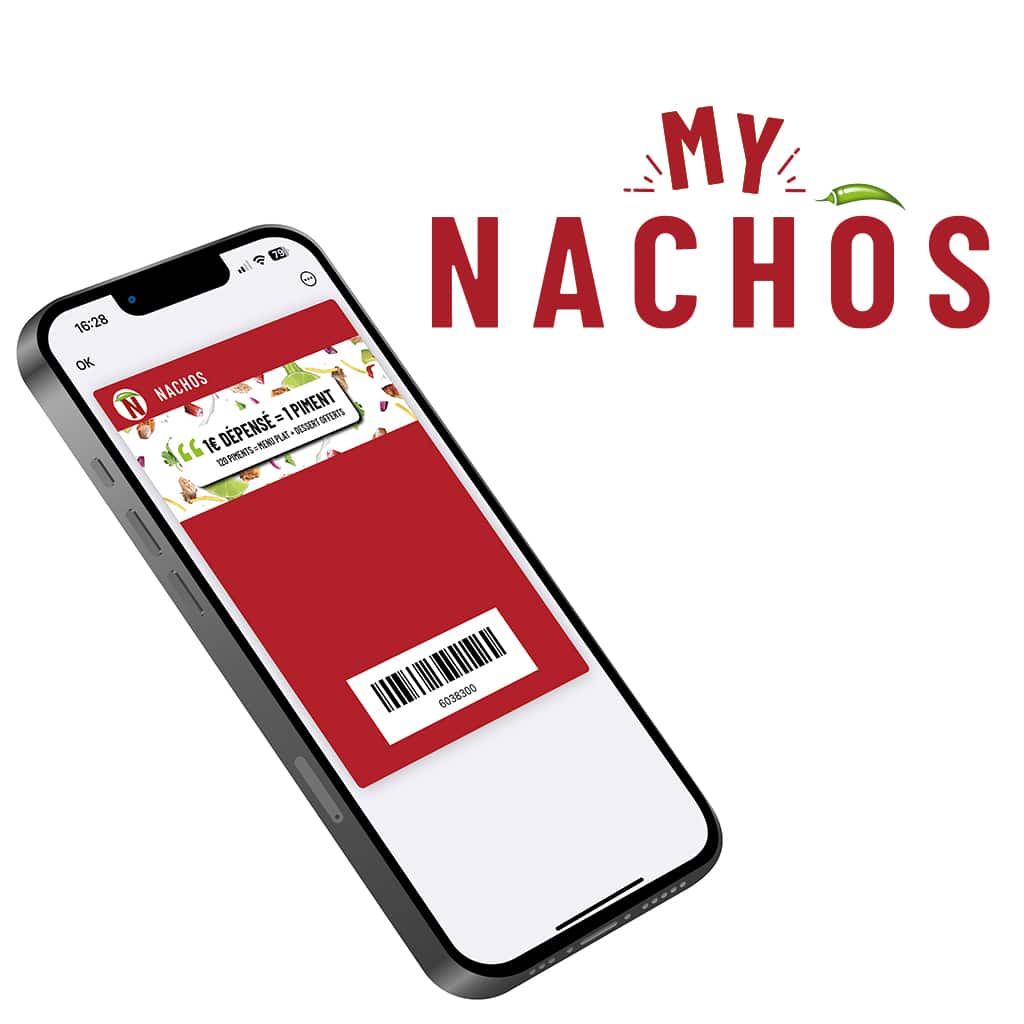 Nouveau programme de fidélité : #MyNACHOS. Nos avantages restent tout aussi alléchants que nos plats ! 🌮🌯 Tout ce que vous avez à faire, c'est vous régaler chez NACHOS pour récolter des piments, qui vous ouvriront la porte vers des récompenses !
