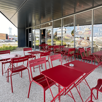 Terrasse du restaurant mexicain de Reims Cormontreuil