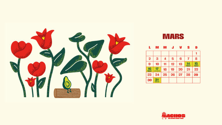 fond d'écran nachos mars 2026